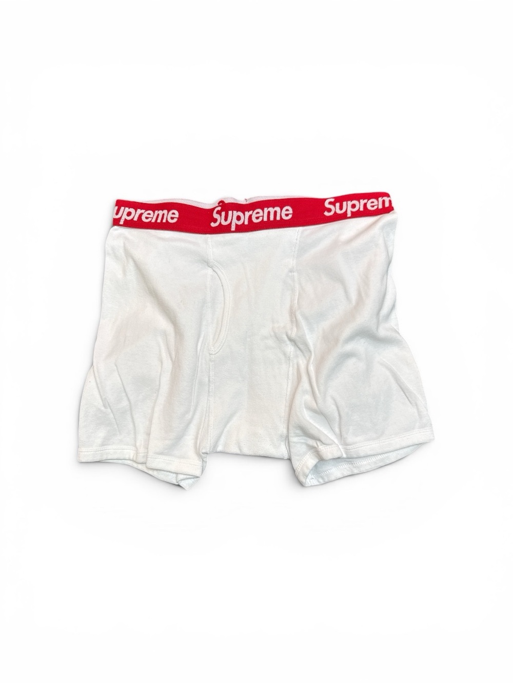 Supreme boxers 6 pair white cotton boxer briefs Large - Picture 2 of 2